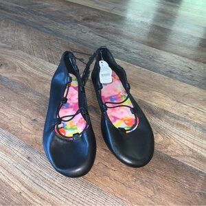 Wonder Nation NWT black ballet flats shoes size 4